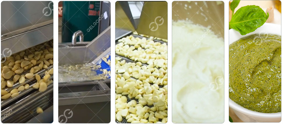 Línea de producción de salsa pesto